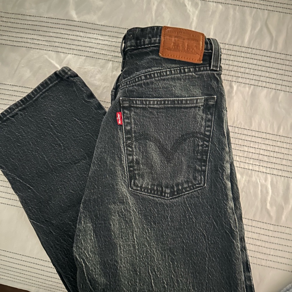 Levi's Women’s Premium Ribcage Straight Ankle Black Jeans